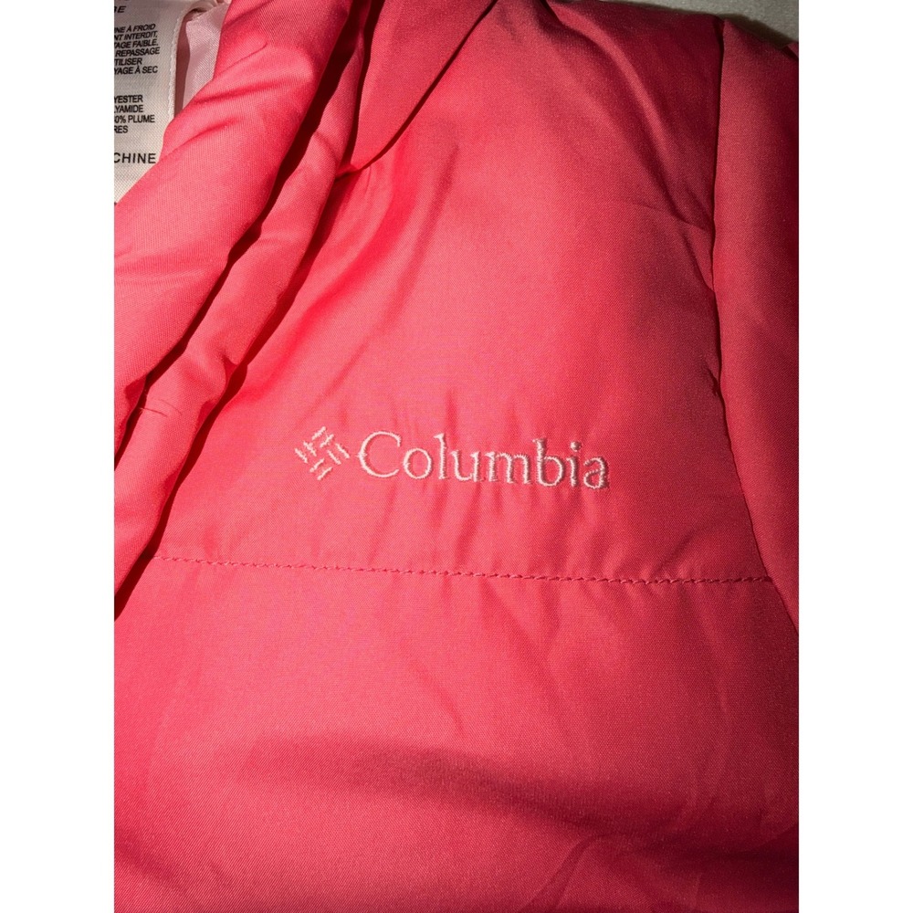 Columbia Snuggly Bunny Down Bunting Pink One Piece Snowsuit 12 Months (717) - Picture 3 of 5